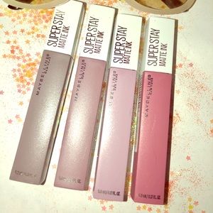 ✨LOT OF 4 MAYBELLINE SUPER STAY MATTE INK✨